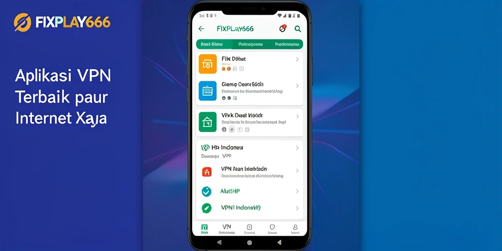 Antarmuka FIXPLAY666 yang menarik dan fungsional untuk pengguna VPN.