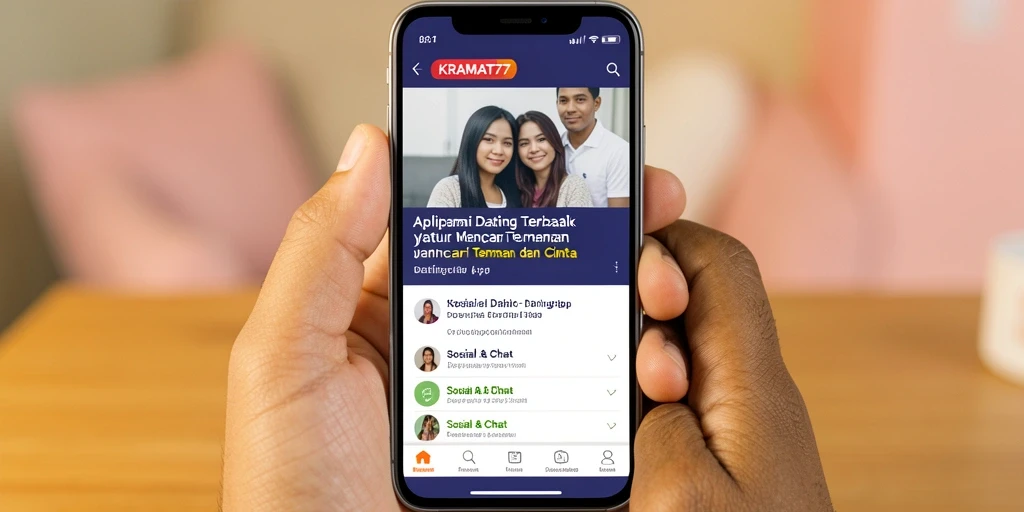 Antarmuka pengguna KRAMAT77 yang modern dan intuitif.