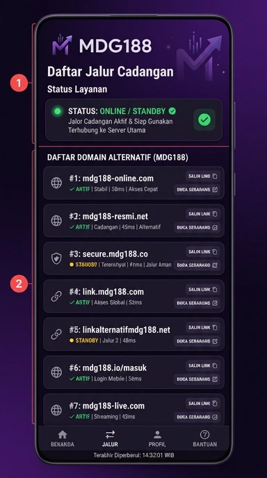 Halaman Link Alternatif mdg188 untuk Pengguna Android